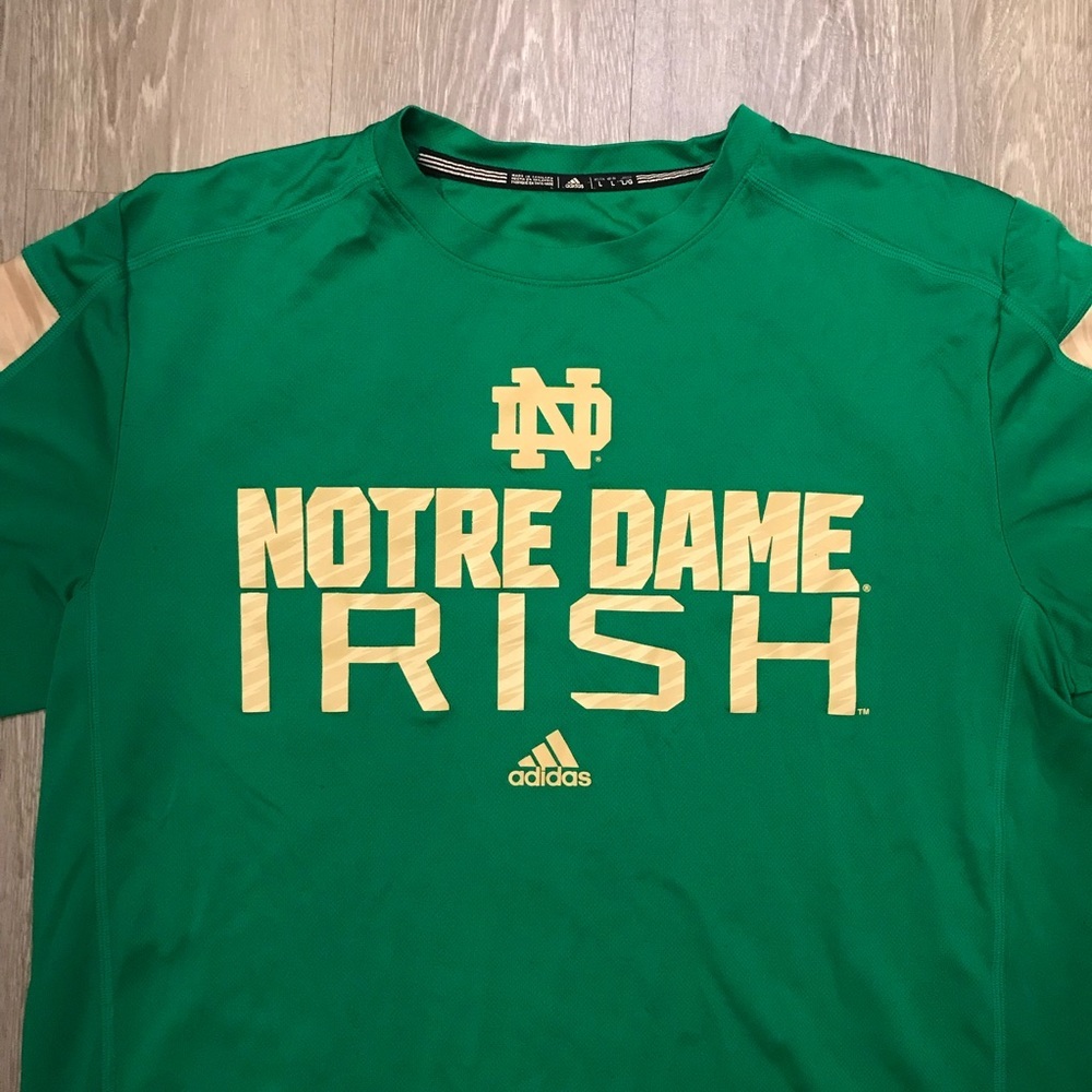 Notre Dame Fighting Irish Adidas NCAA Performance Shirt Men’s Size Large - Picture 2 of 9